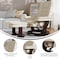 Flash Furniture Beige LeatherSoft Recliner & Ottoman w/ Wood Base BT-7818-BGE-GG - alternate 2